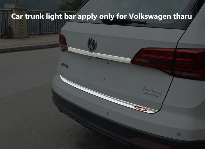 Применяется только для Volkswagen tharu Автомобильный багажник отделка внешняя Модифицированная нержавеющая сталь отделка Хвостовая крышка аксессуары