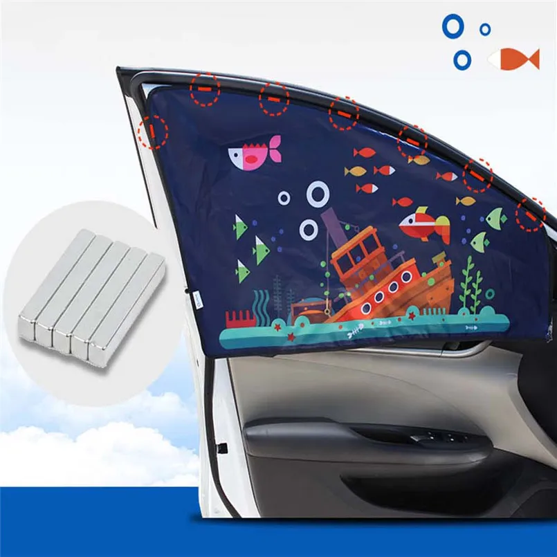 Auto Car Sun Shade Cover Cortina Artoon Proof Side Window Sunshade Cover