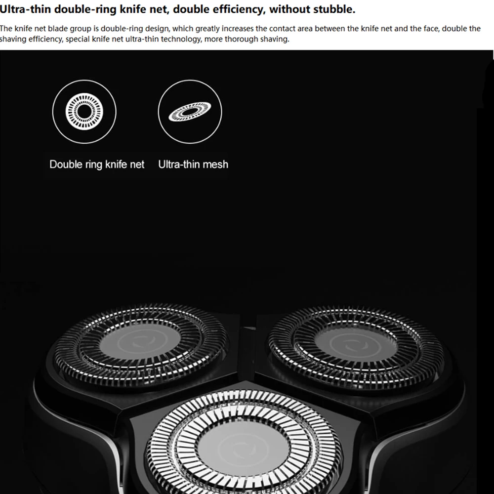 Enchen 3D электробритва бритва для мужчин моющаяся Type C USB аккумуляторная триммер