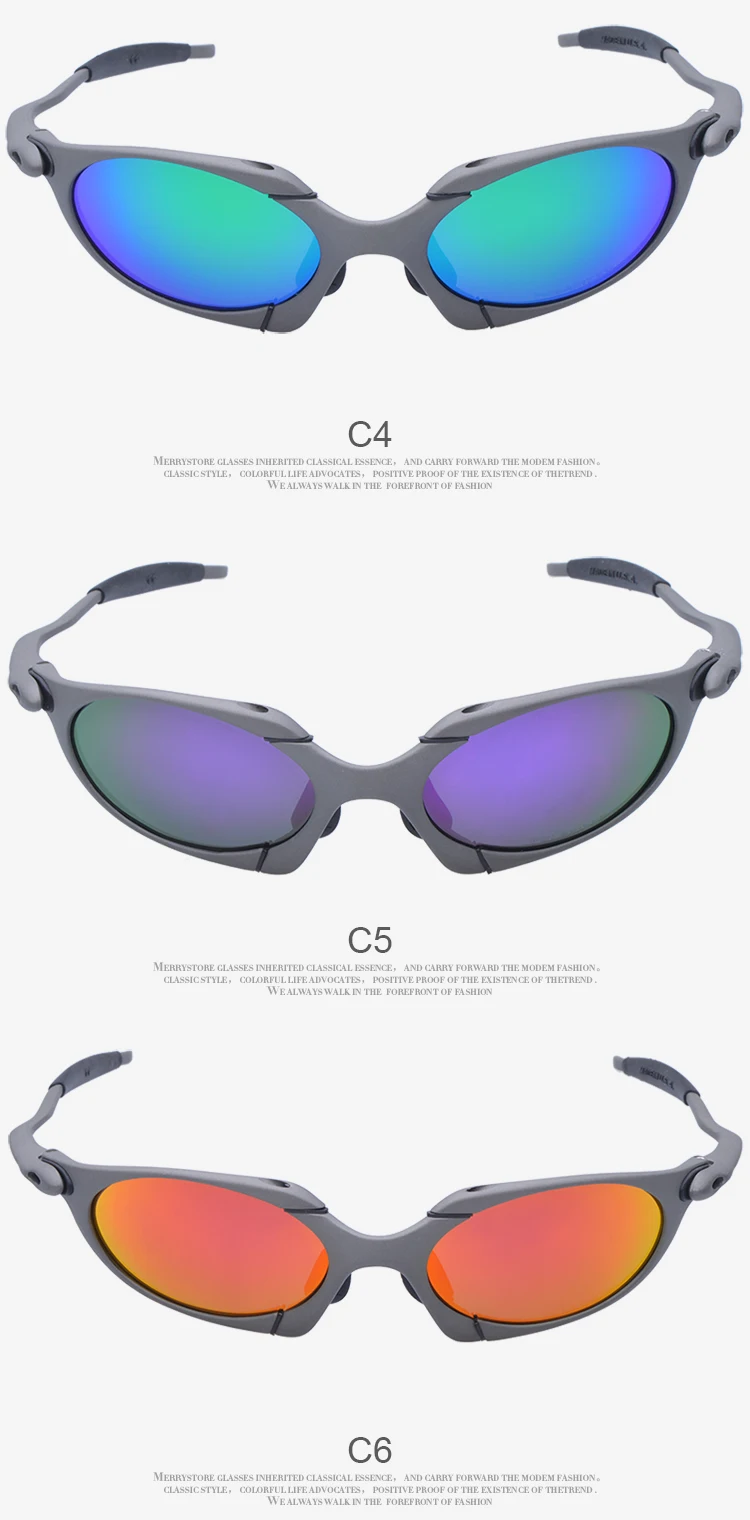 X-Metal Bicycle Sunglasses Ruby Polarized Glass Titanium Goggles HIgh Qualit NEW 