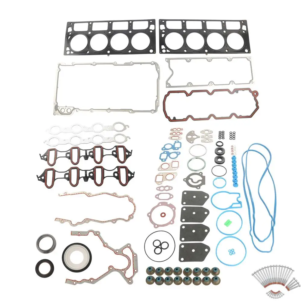 AP02 For 02-04 Chevrolet GMC Buick Cadillac 5.3L 4.8L OHV MLS Full Gasket Head Bolts Set NEW 2002 2003 2004