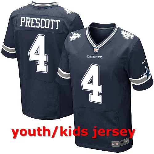 COLOR AS PHOTO SHOWN Stitiched, Dallas s DAK PRESCOTT Elite для молодых детей Джерси - Цвет: COLOR AS PHOTO SHOWN