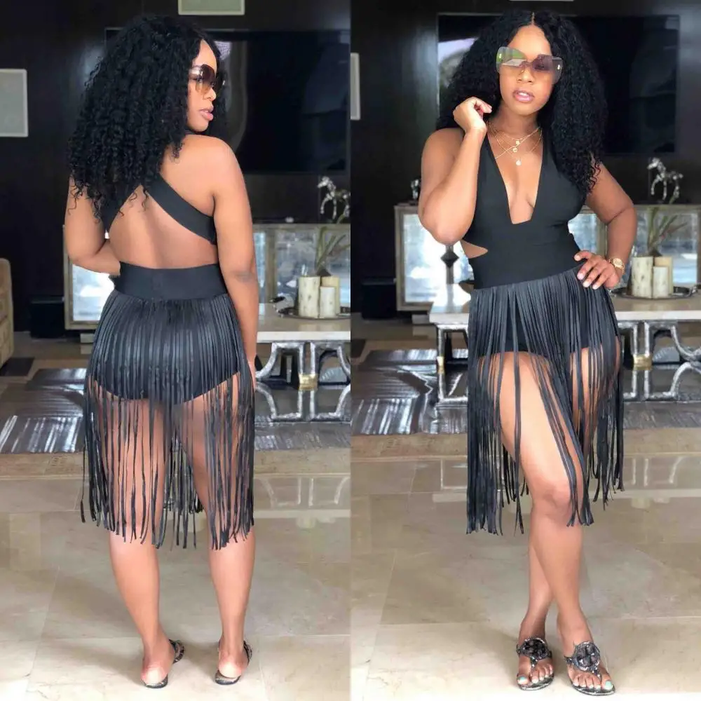 

Hollow Out Women Playsuit Backless Sexy Female Playsuits 2021 Summer Elegant Casual Bodycon Skinny Tassel Lady Romper