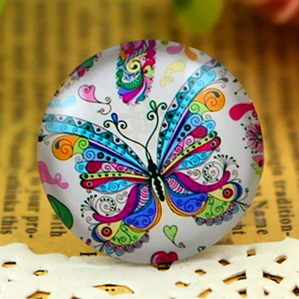 Новая мода 5 шт./лот 25 мм ручной работы фото стекло кабошоны|photo glass cabochons|glass