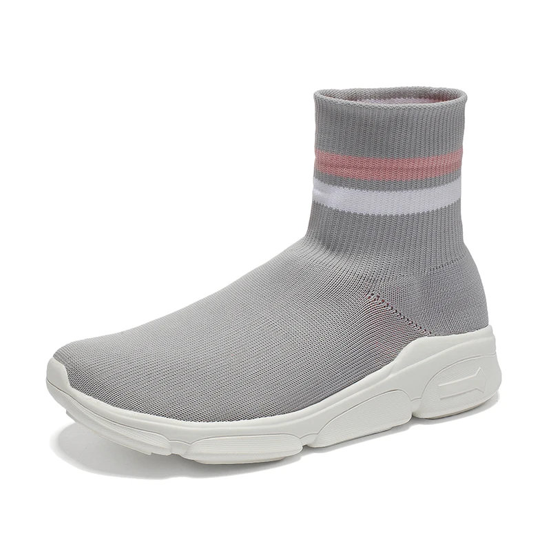 

Shoes Women Classic High Top Sock Shoes Breathable Casual Shoes Lightweight Women Sneakers Outdoor Sport Shoes Big Size 36-42