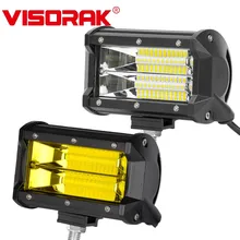 

VISORAK 5 Inch Truck Amber LED Fog Work Lamp Driving Light Bar For Car 4x4 Jeep Off Road 4WD ATV SUV Lorry Pickup Volvo Toyota