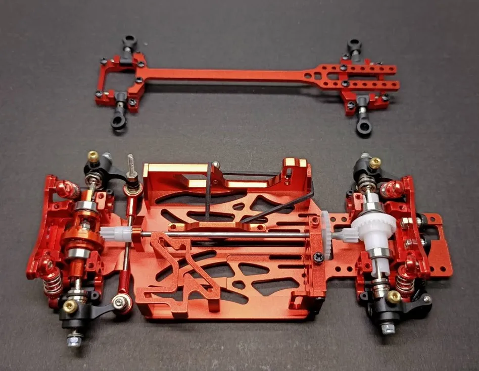 

RC Professional Mosquito Car MINI-Q9/D DRZ Remote Control Drift Racing Car 1/28 1/24 MINI-Z Frame Kit Parts for RC Car