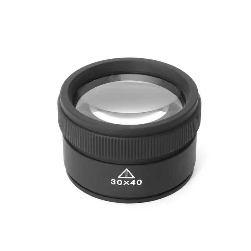

30x Cylinder Magnifier Lens Magnifying Glass Loop Microscope For Coins Stamps Jewelry Reading Identification