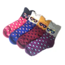 Женские носки с изображением совы; теплые милые хлопковые носки с рисунком Kawaii; забавная уличная одежда; Модные Повседневные Дышащие носки с изображением героев мультфильмов; Calcetines Happy