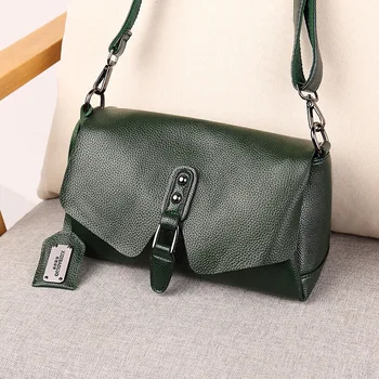 

2020 Spring Summer Female Pillow Shoulder Bag PU Leather Women Handbag Large Capacity Purse Bag Evening Party Pouch Green/Red