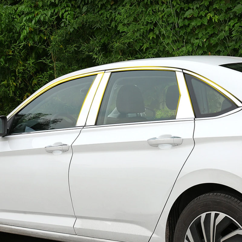 Автомобильный Стайлинг Колонка наклейка для Volkswagen Jetta A7-Н. В. Оконная Накладка внешняя отделка кузова хромированные аксессуары