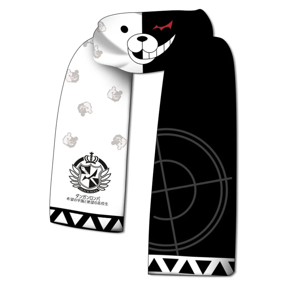 Anime Danganronpa Monokuma Monomi Warm Scarfs Cosplay Costume Props Cartoon Scarf Plush Gift Accessories Party Halloween