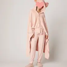 Испания oysho розовая мышь плащ платье-халат мантия халаты халат