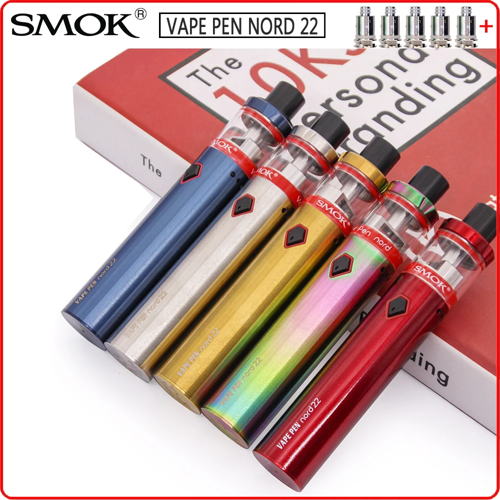SMOK-Kit de vapeo Nord 22 Original, cigarrillo electrónico, batería de 2000mah, bobina atomizadora VS V9 MAX