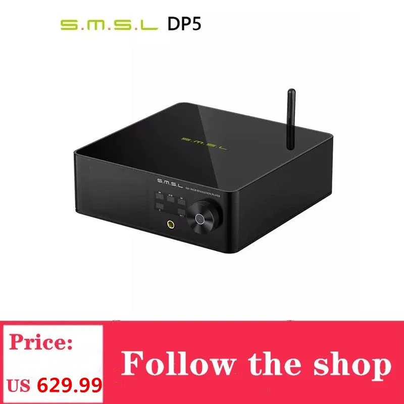 Новый музыкальный плеер SMSL DP5 высокоточная сеть ES9038PRO MQA 32 бит/384 кГц DSD256 Bluetooth 4 0