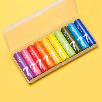 

10PCS For xiaomi AAA Battery Camera Mouse Keyboard Controller Toys lkaline Battery Rainbow Disposable Batteries Kit