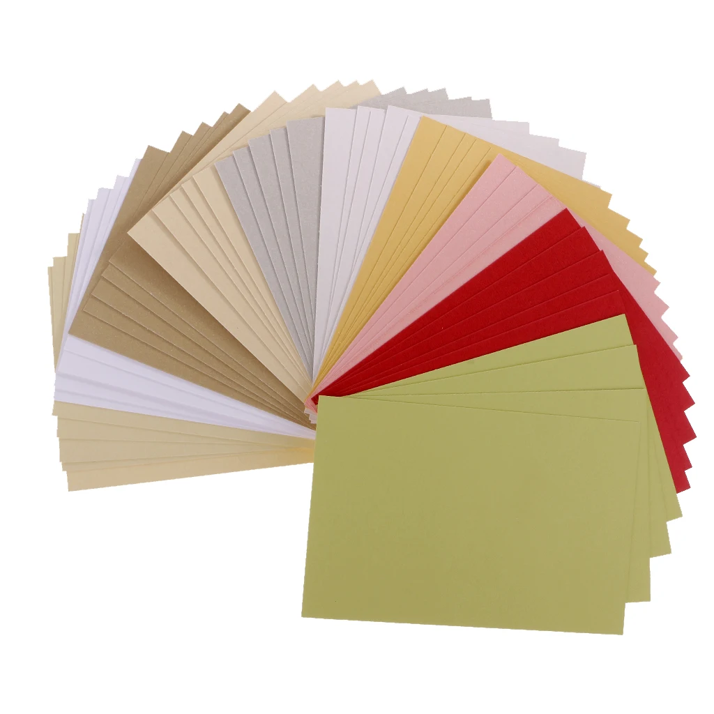 50 Sheets/Packs Specialty Cardstock for Paper Crafts Making Assorted Colours