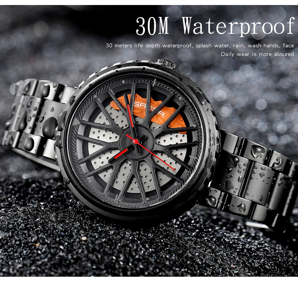 Relojes Hombre SANDA автомобильные Креативные мужские часы, мужские Модные скоростные гоночные спортивные часы из нержавеющей стали, кварцевые наручные часы