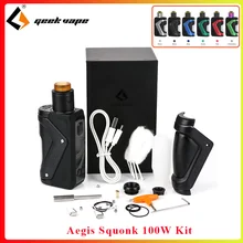 GeekVape Aegis Squonk 100 Вт TC комплект aegis Squonk набор 10 мл емкость бутылки и Tengu RDA на 18650 батареи vs DOVPO Topside