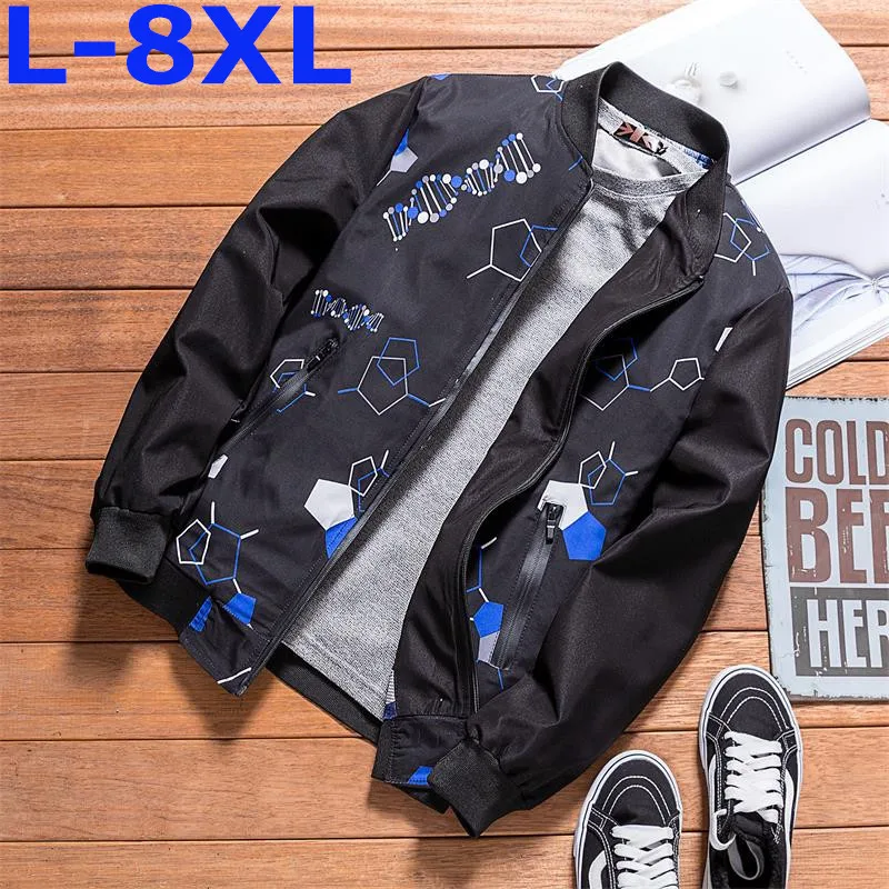 Grote Plus Size 8XL 7XL 5XL 4XL Mannen Windjack Bomber Polo Jas Nieuwe Overjas Casual Uitloper Heren Jassen En jassen Grote Plus Size 8XL 7XL 5XL 4XL Mannen Windjack Bomber Polo Jas Nieuwe Overjas Casual Uitloper Heren Jassen En jassen