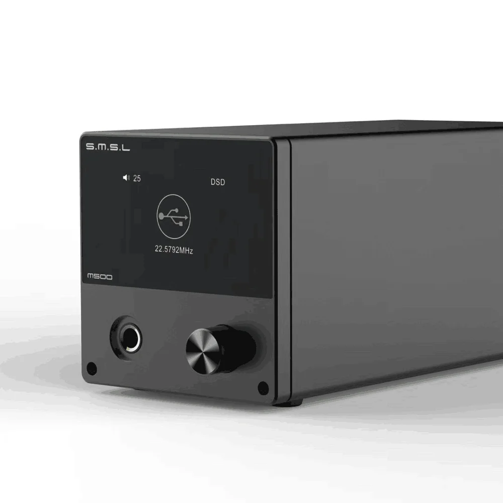 SMSL M500 MQA USB ЦАП усилитель для наушников ES9038PRO чип RCA оптический Caoxial аудио декодер усилители DSD Mini XMOS XU-216 - Цвет: M500-Black