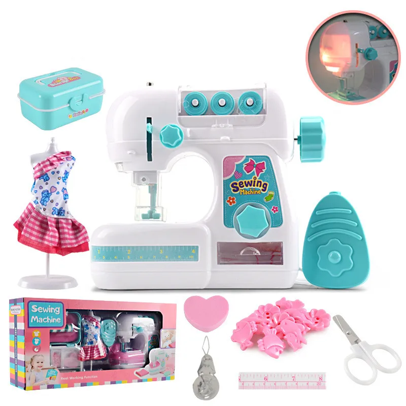 Bambini simulazione macchina da cucire giocattolo Mini mobili apprendimento  educativo Design abbigliamento pallina giocattoli creativi per bambini per  ragazze - AliExpress