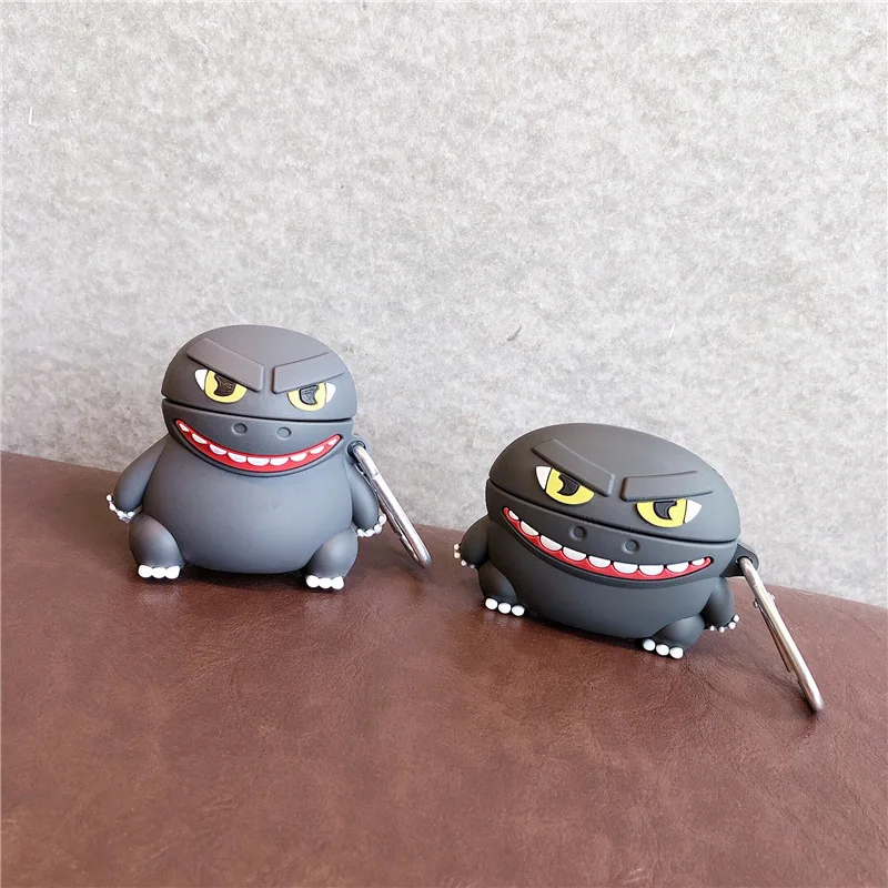 

For AirPods Pro Case 3D Godzilla Cartoon Soft Silicone Wireless Earphone Cases For Apple Airpod Pro Case Cute Cover Funda