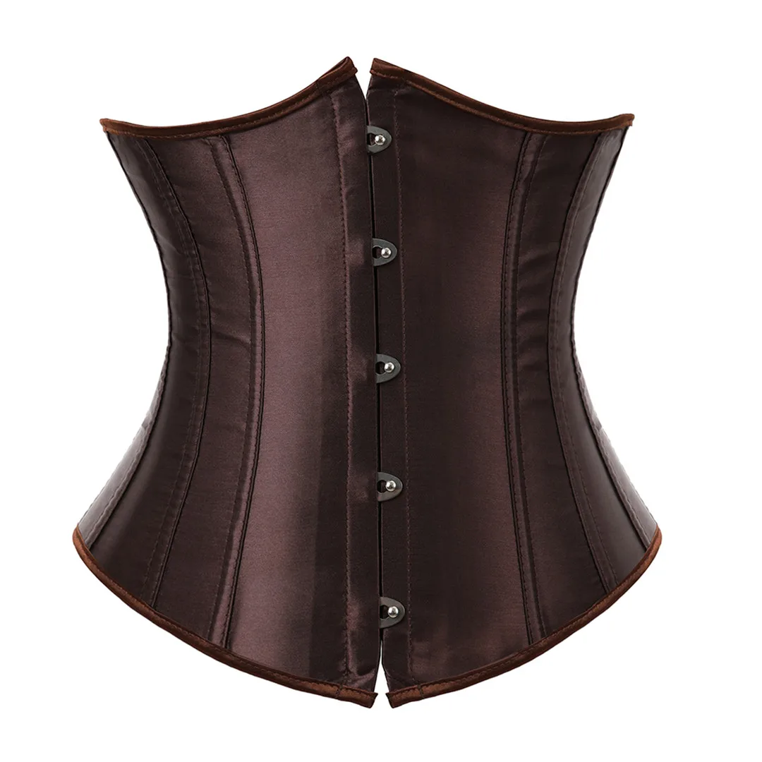 Underbust Corset Sexy Women's Underwear Waist Slimming Body Shaper for Women Steampunk Lace-up Corset