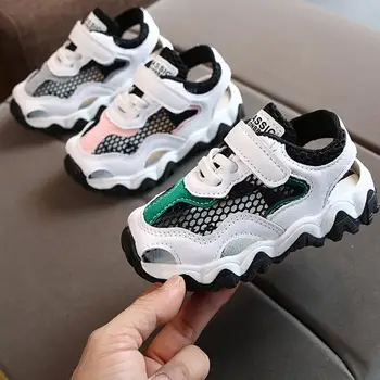 

Girls Sandals New Summer Mesh Shoes For Kids Cute Girls Sport Sandals Light Non-slip Fashion Children Sandal