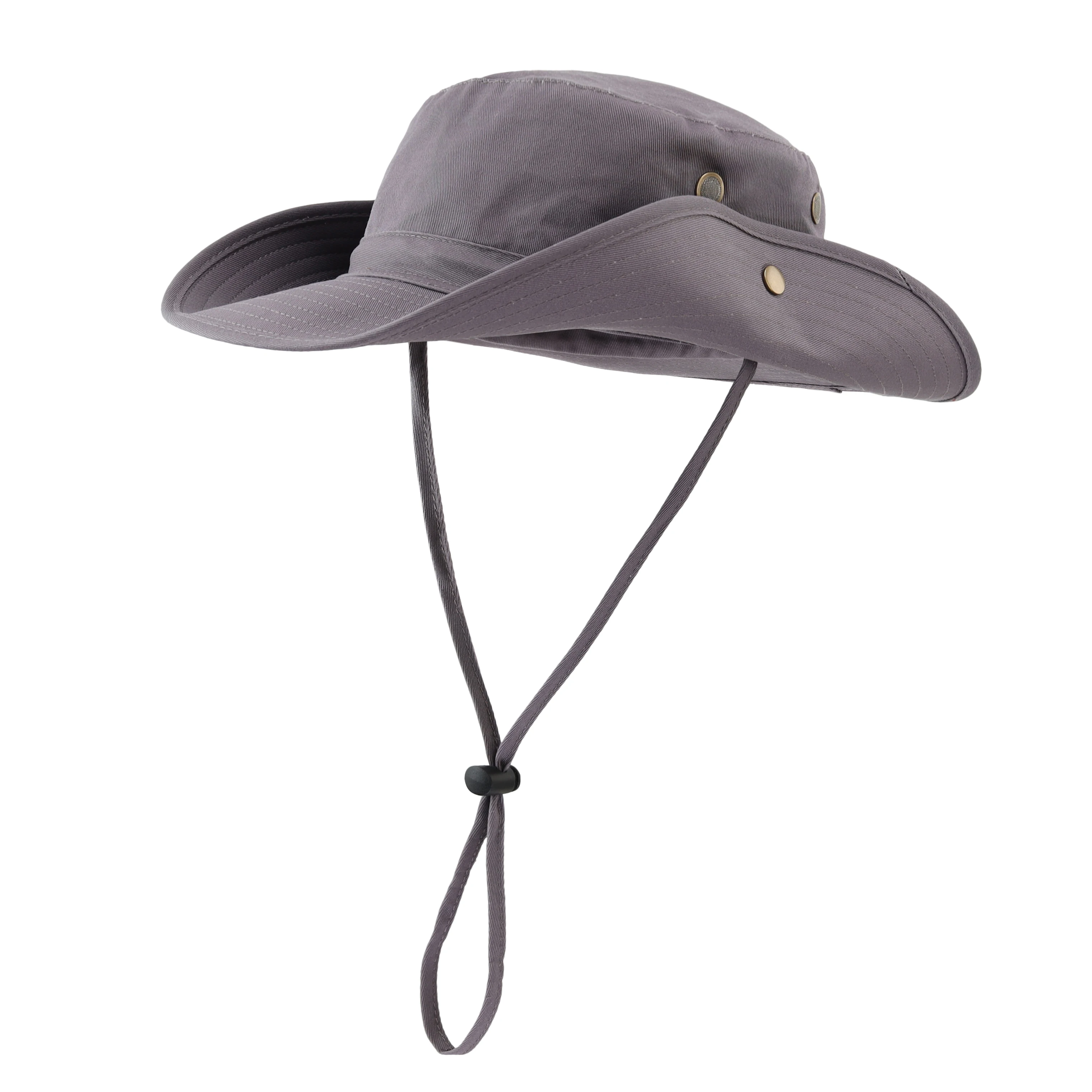 Cappello da Sole Boonie Connectyle per Uomo e Donna, a Tesa Larga, Regolabile, Traspirante, in Cotone, Stile Safari con Cinturino, Protezione UV, per Attivà all'Aperto  200000297