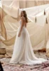 Verngo Beach Wedding Dress 2022 Sexy Spaghetti Straps Lace Applique Wedding Gowns High Side Slit Bride Dress Vestido de noiva ► Photo 3/6