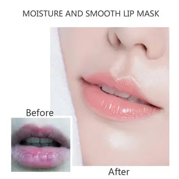 

Lip Mask Lip Skin Care Crystal Collagen Powerful Moisturizing Pumper Essence Pump 20pcs Mask Lip Pads Lip Plumper For Anti- W8N9