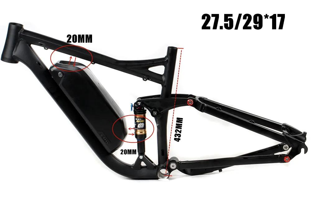 Рама для велосипеда HIMALO с полной подвеской 29ER 27.5ER из алюминиевого сплава MTB рама