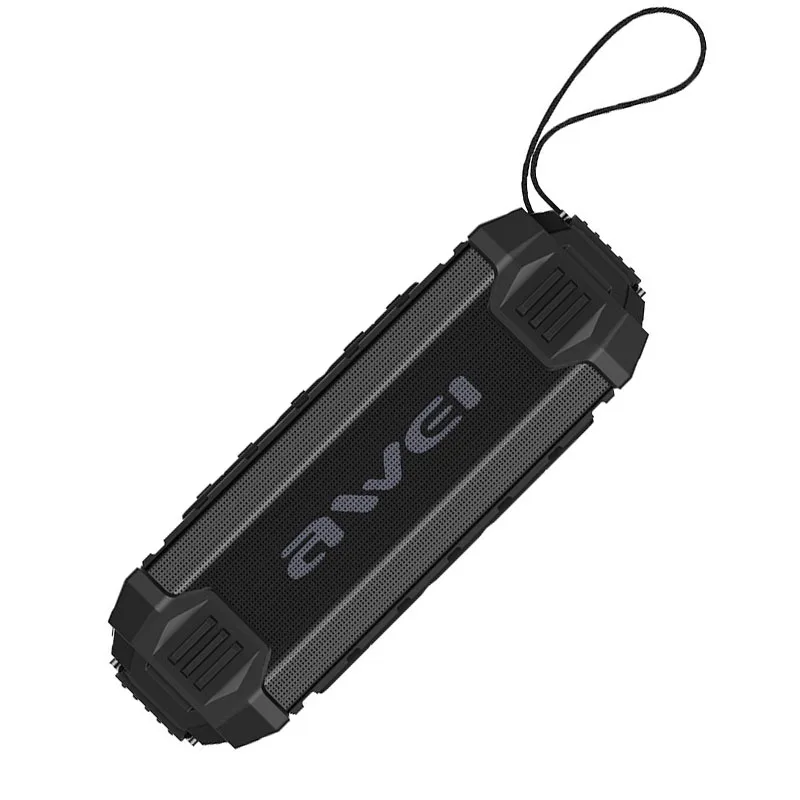 Черный Awei 16 Вт Bluetooth динамик беспроводной портативный динамик внешний объемный внешний аккумулятор IPX4 водонепроницаемый AUX USB FM радио Поддержка TF - Цвет: Черный