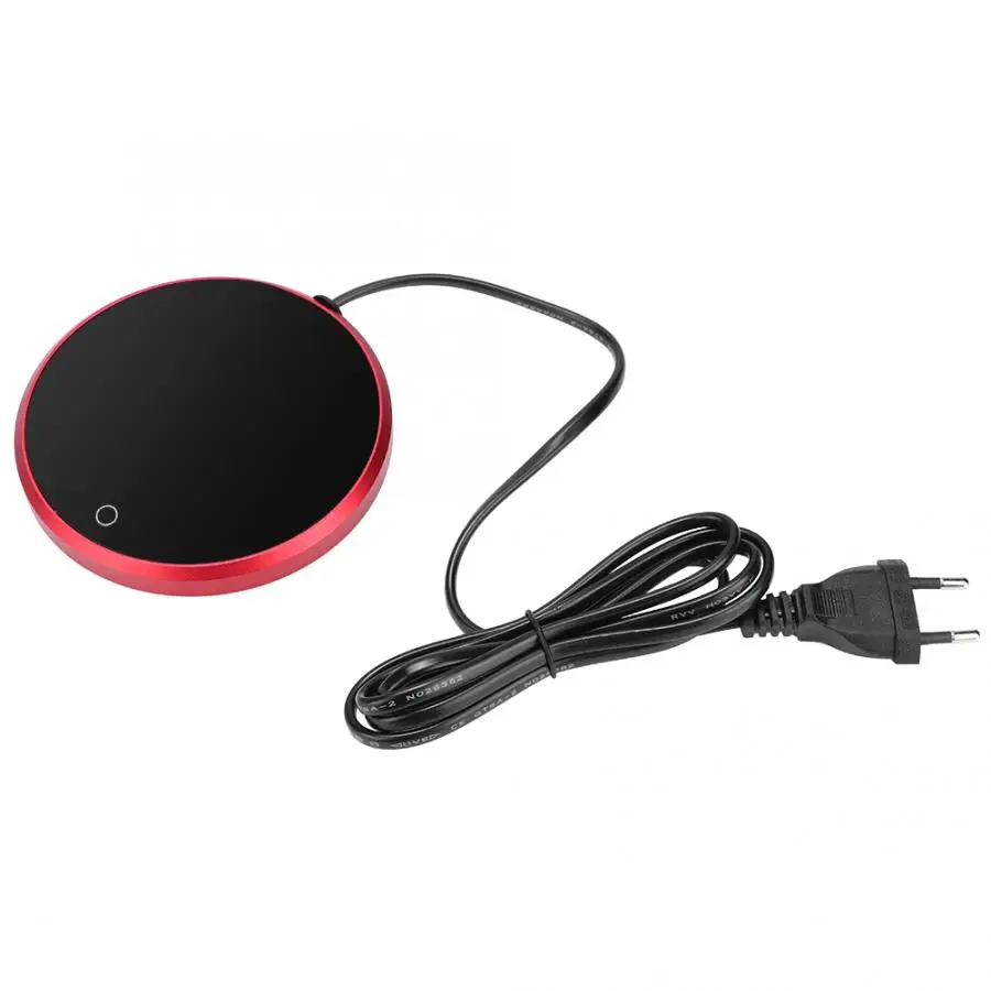 EU Plug 220V Умная чашка с электроподогревом сенсорный экран нагревательная кружка Водонепроницаемый 15 Вт вакуумные фляги Отопление Электрический чайник чашка - Цвет: EU Plug 220V