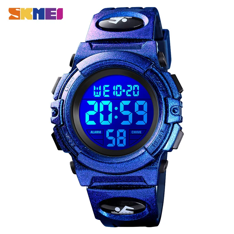 2020 SKMEI Top Brand Kids LED Digital Wristwatches Children Watch Calendar Luminous 5Bar Waterproof Sport Watches For Boys Girls