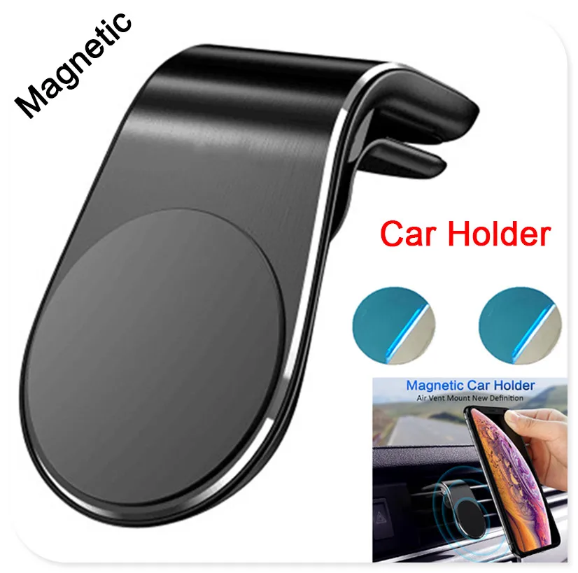 

2019 Magnetic Car Phone Stand Holder Aluminium Air Vent Mobile for Ford Transit Ranger Mustang Ka Fusion Focus F-150