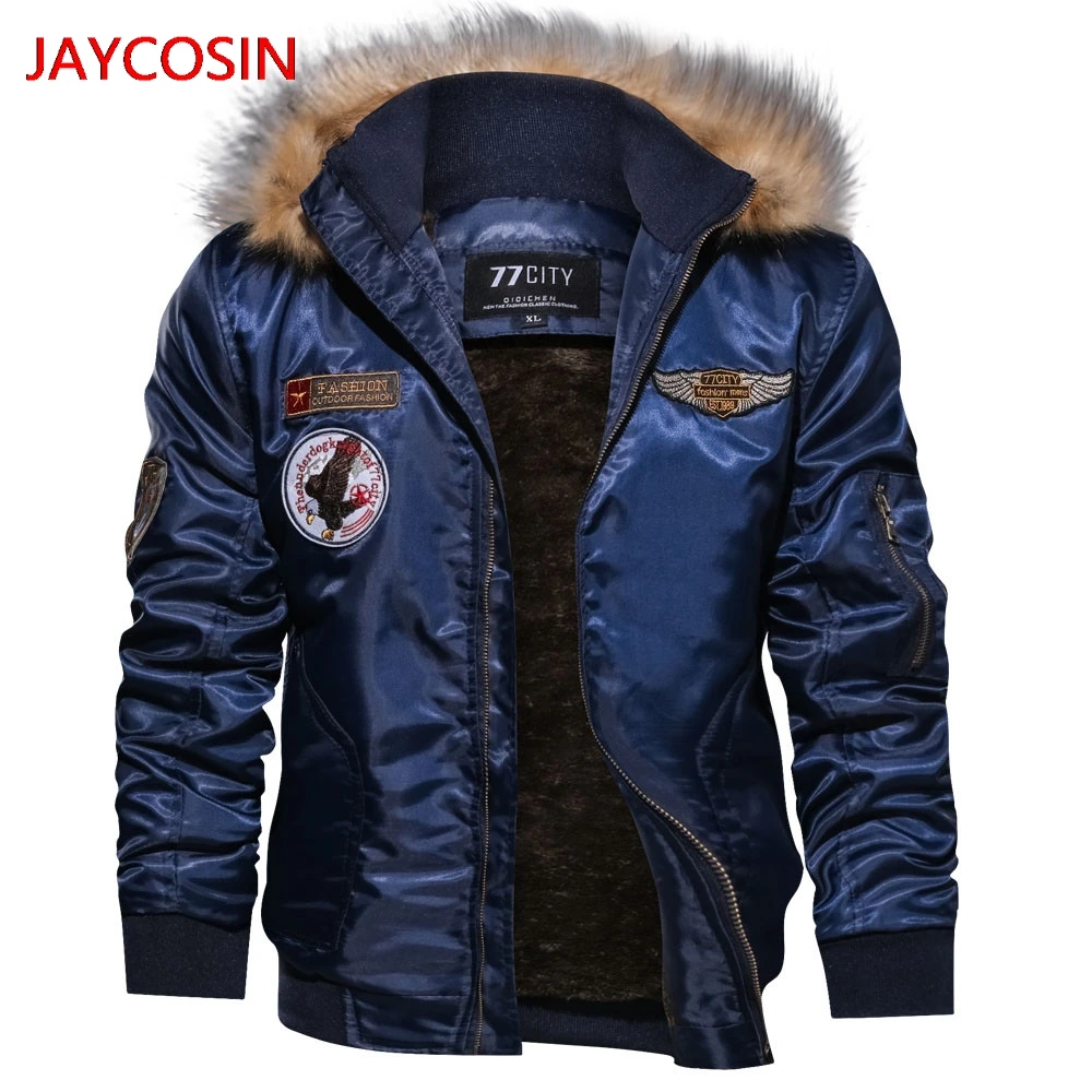 JAYCOSIN мужская зимняя куртка мужская осенне-зимняя повседневная куртка с капюшоном и длинными рукавами на молнии Топ Блузка L400910