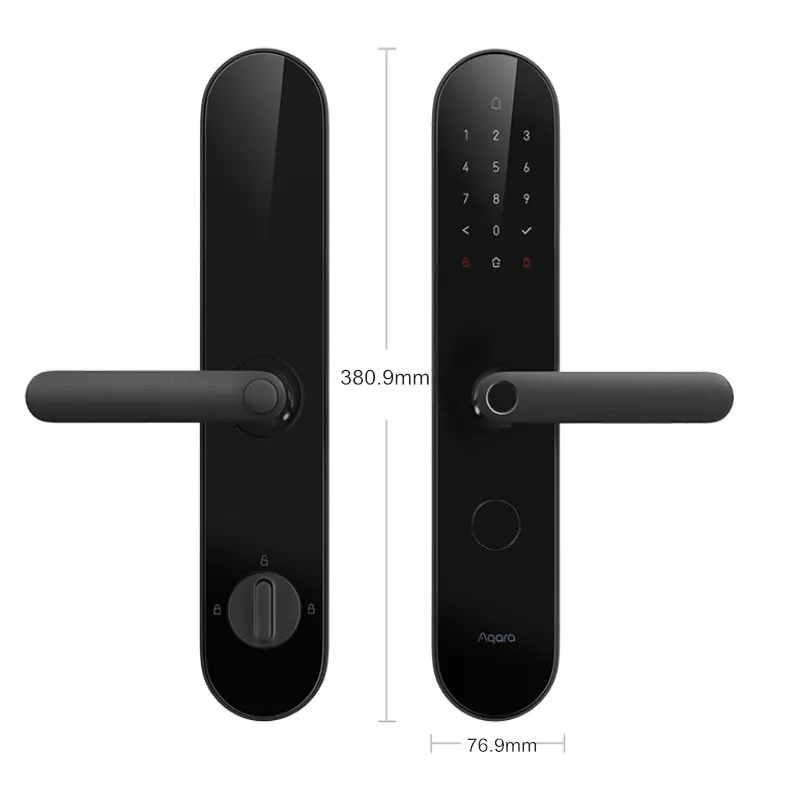 Aqara N100 умный дверной замок отпечаток пальца Bluetooth пароль NFC разблокировка работает с Mijia HomeKit умная связь с дверной звонок