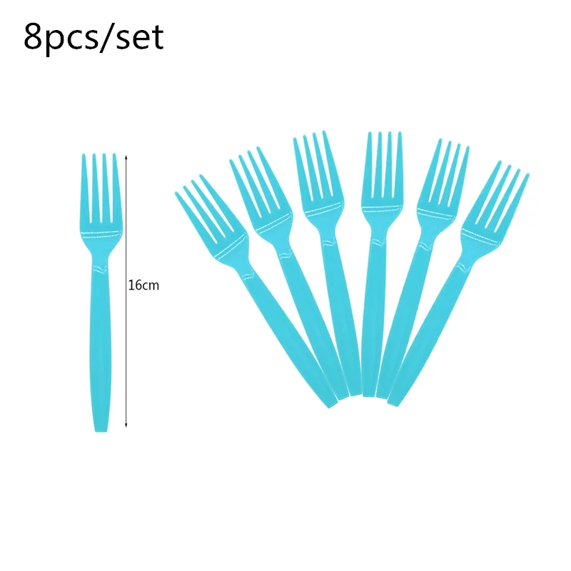 blueB05 1st Birthday Party Supplies Pink Blue Paper Plates Cups Straws Disposable Tableware Banner Gender Reveal Baby Shower Party Decor - Цвет: blueB05