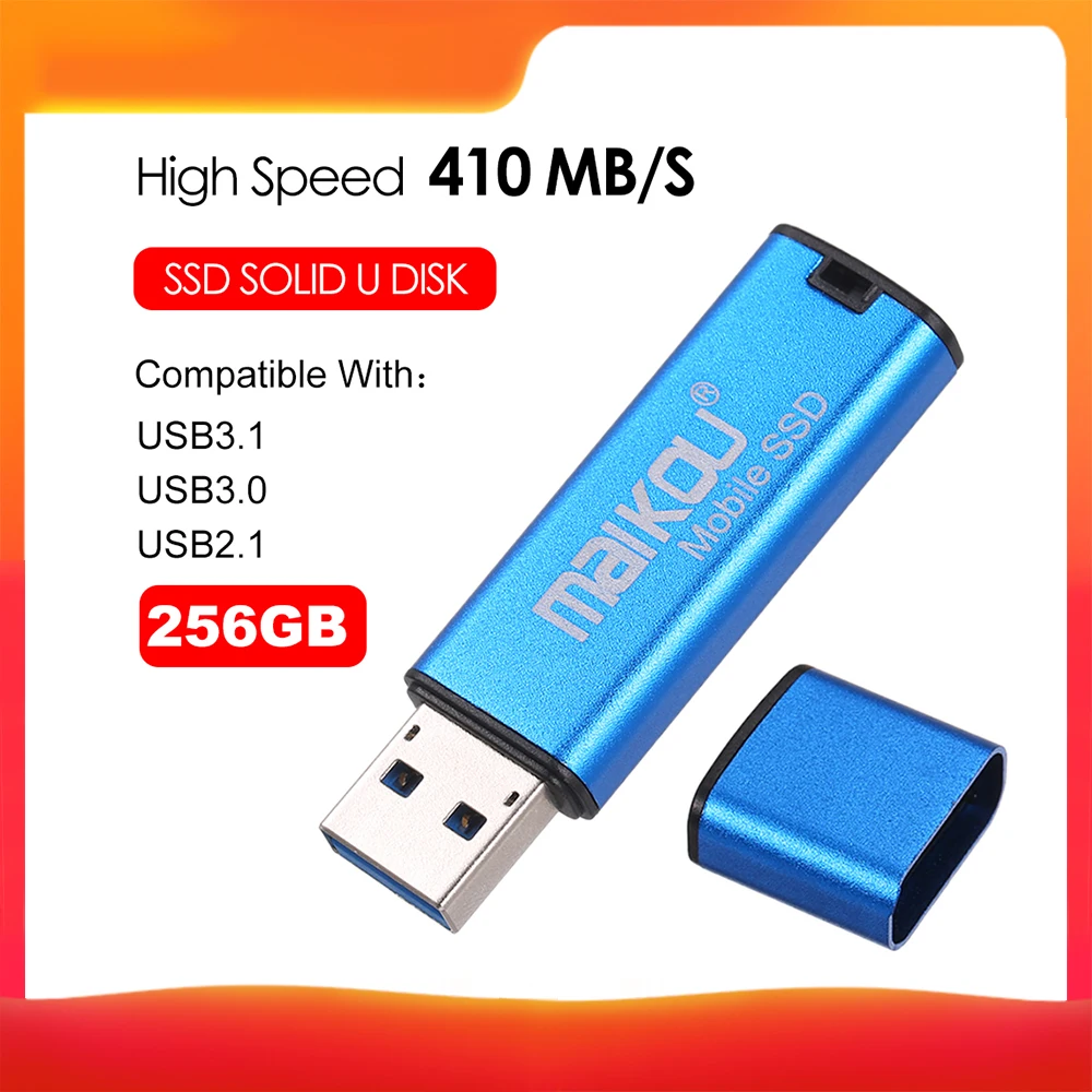 Мобильный Внешний SSD 64G 128G 256G USB жесткий диск вращающийся высокоскоростной USB флэш-диск USB3.0 Внешний SSD для ПК компьютера