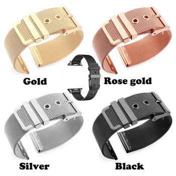

Suitable for 3 4 generations of Apple Watch apple watch Milan Nice stainless steel metal strap 38-44mm