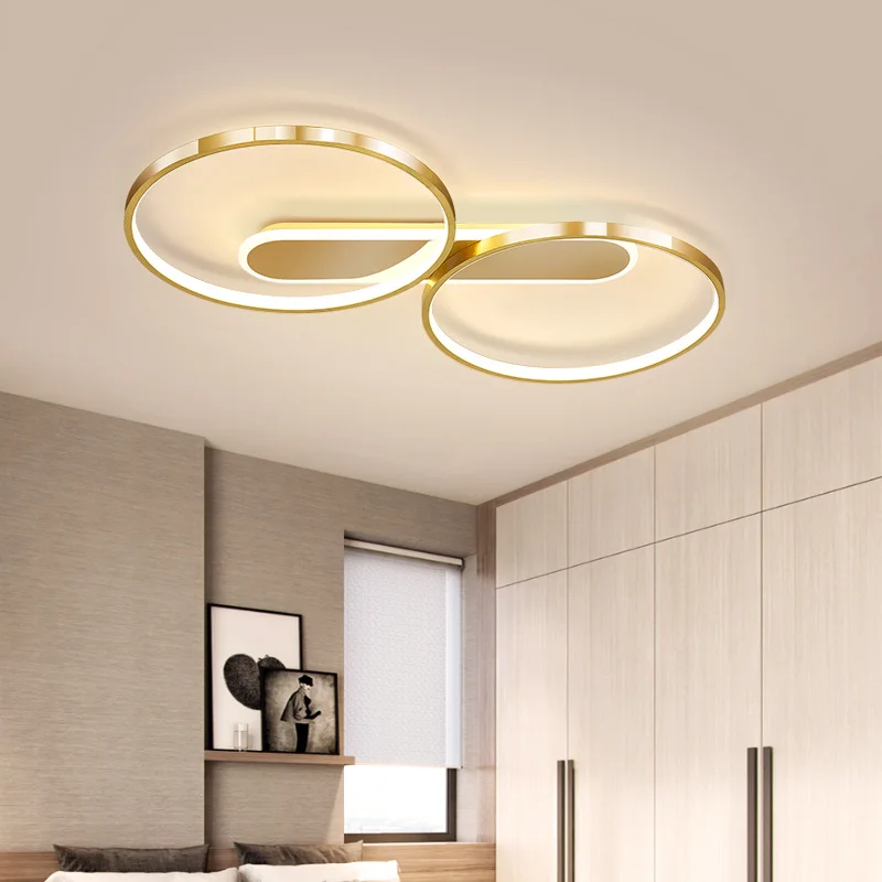 

Bedroom led ceiling lamp simple modern study lamp creative personality Nordic light luxury fashion warm room Ceiling light