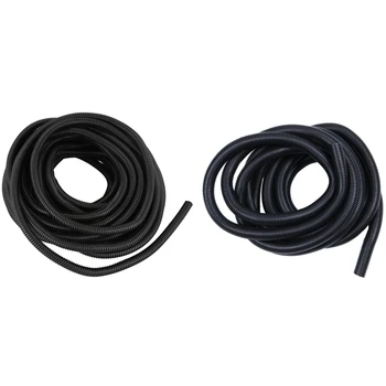 

50 Ft Split Wire Loom Conduit Polyethylene Tubing Black Color Sleeve Tube & 20 Ft 3/4 Inch Split Wire Loom Conduit