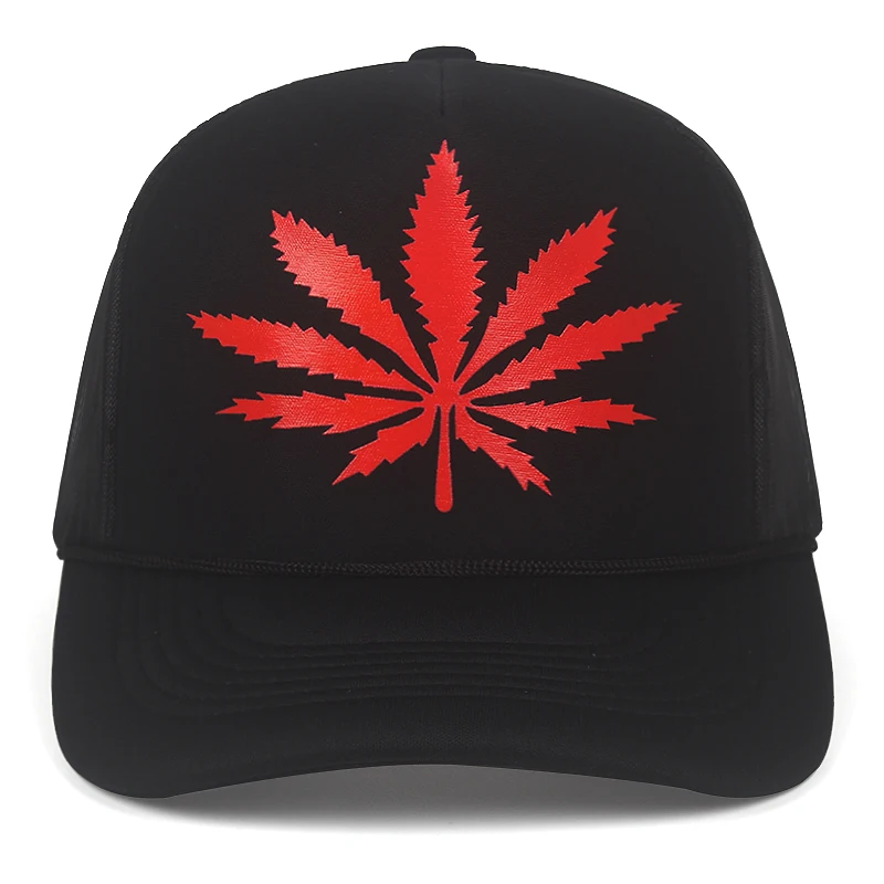 TUNICA Новая мода вышивка кленовый лист Кепка трава Snapback Головные уборы для мужчин и женщин хлопок Swag Хип Хоп Бейсболка с регулируемым размером s