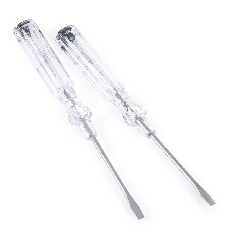 2 piezas 100-500V inducido destornillador probador eléctrico sonda de prueba pluma Detector de voltaje Luz