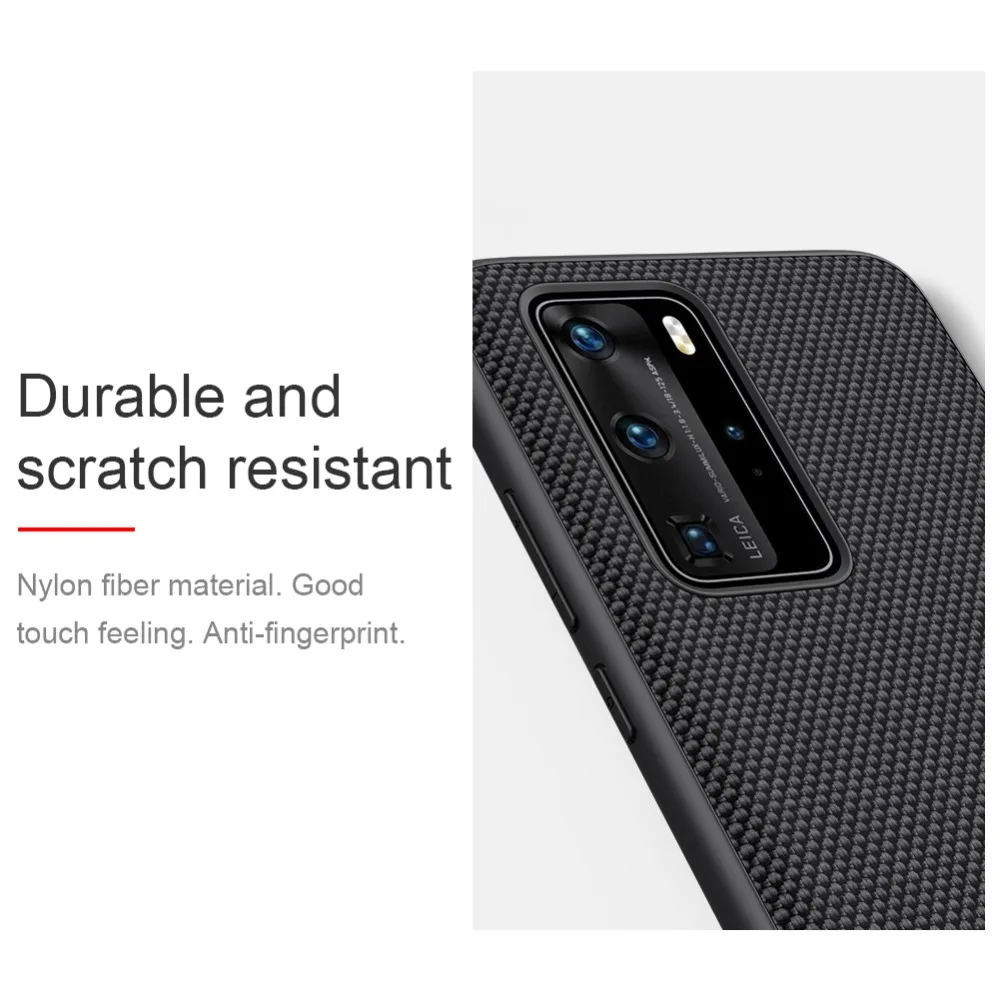 for Huawei Honor 30 Pro Case Nillkin Textured Nylon Ultra-Thin Back Cover Soft Edge Phone Case for Huawei Honor 30/30 Pro Case