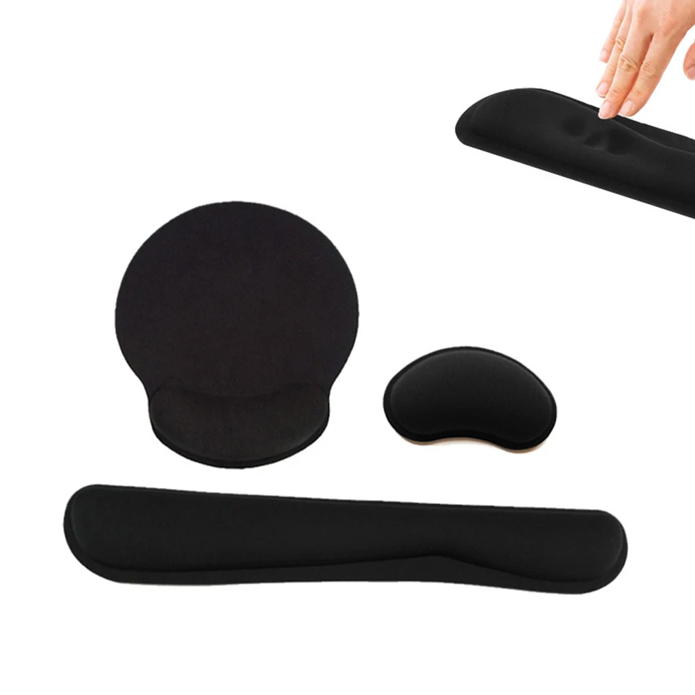3 шт. коврик для мыши медленный подъем Memory Foam клавиатура подставка под запястье Подушка игровой коврик для мыши игровая мышь беспроводная