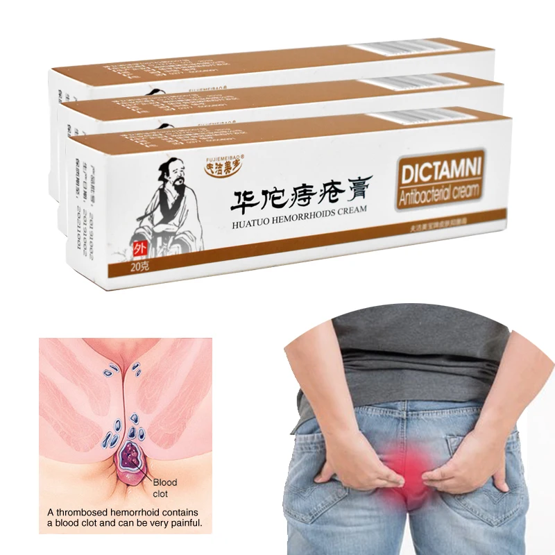 Hemorrhoids Treatment Cream 20g Huatuo Hemorrhoids Ointment Chinese Internal Hemorrhoids Piles External Anal Fissure