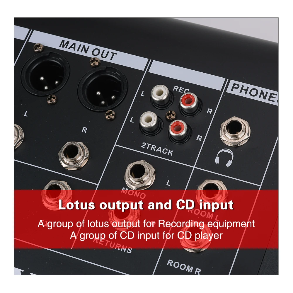 EYK ET40 4 Каналы профессиональный звуковой микшер dj Studio 7 полосный 99DSP USB Bluebooth Запись